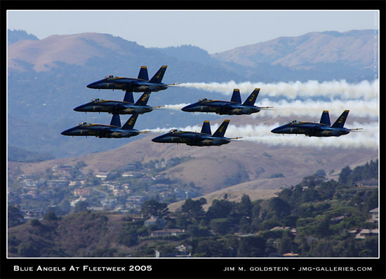 Blue Angels Flyby during Fleetweek 2005 in San Francisco