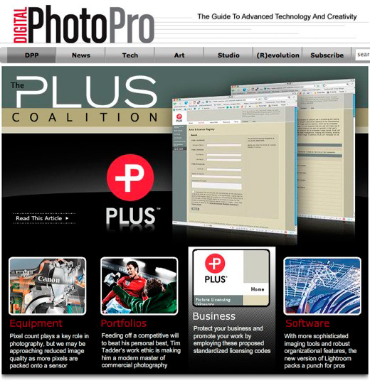 Digital Photo Pro Web Site - The Plus Coalition