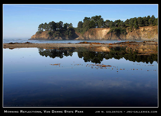 Van Damme State Park landscape photo by Jim M. Goldstein