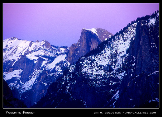 Yosemite Sunset - landscape photo by Jim M. Goldstein