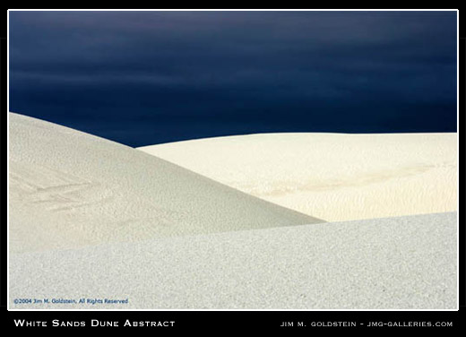 White Sands Dune Abstract landscape photo by Jim M. Goldstein