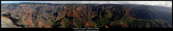 Waimea Canyon Panoramic - Kauai, Hawaii